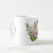 Charmante Engelse tuin bloeit Koffiemok (Voorkant links)