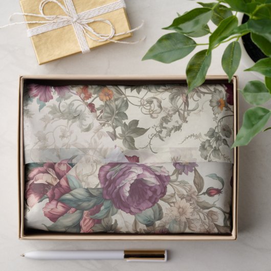 Charmante Ephemera Floral Decoupage Tissuepapier (Geschenk)