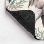 Charmante ezel pastelbloemen Boerderij Muismat (Hoek)