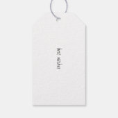 Charmante Ezel Sereniteit, op maat Cadeaulabel (Achterkant)