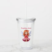 charmante fee acryl drinkbeker (Voorkant)