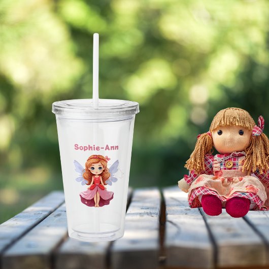charmante fee acryl drinkbeker