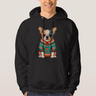 Charmante feestelijke hond illustratie hoodie