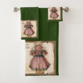 Charmante feestelijke Thanksgiving Joys Turkije Bad Handdoek