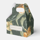 Charmante feestelijke winter Kerstmis Custom Bedankdoosjes (Achterkant)