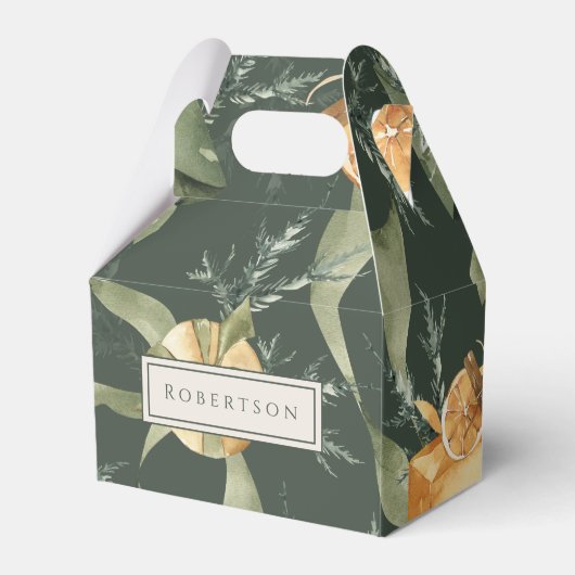 Charmante feestelijke winter Kerstmis Custom Bedankdoosjes (Voorkant Zijde)