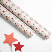 Charmante fietsen en bloemen cadeaupapier