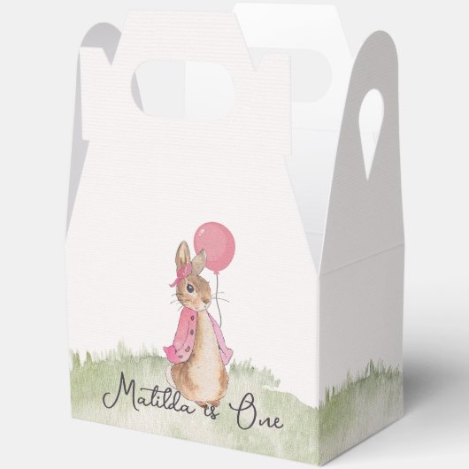 Charmante flopsy bunny thema feestdozen. bedankdoosjes (Open)