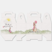 Charmante flopsy bunny thema feestdozen. bedankdoosjes (Ongevouwen)