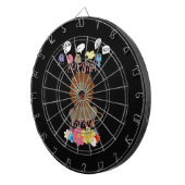 Charmante "Flora en Fauna Hakuna Matata" Baby Leeu Dartbord (Voorkant Rechts)