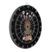 Charmante "Flora en Fauna Hakuna Matata" Baby Leeu Dartbord (Voorkant Links)