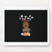 Charmante "Flora en Fauna Hakuna Matata" Baby Leeu Muismat (Voorkant)