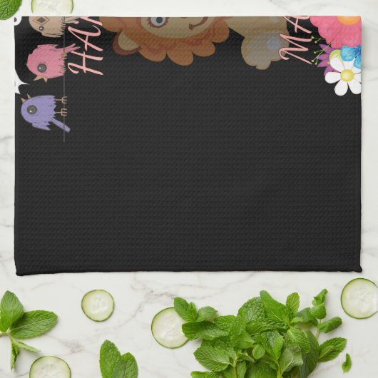 Charmante "Flora en Fauna Hakuna Matata" Baby Leeu Theedoek (Gevouwen)