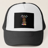 Charmante "Flora en Fauna Hakuna Matata" Baby Leeu Trucker Pet (Voorkant)