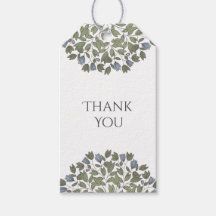 Charmante Floral dank u aangepaste cadeau Labels