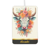 Charmante floral koe luchtverfrisser (Voorkant)