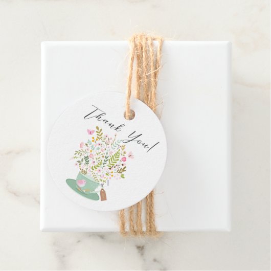 Charmante Floral Tea Vrijgezellenfeest Favor Cadea Bedankjes Labels (In situ)