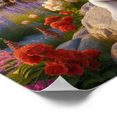 Charmante Franse Bulldog op het platteland Poster (Hoek)