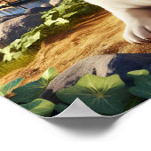 Charmante Franse Bulldog op het platteland Poster (Hoek)