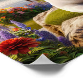 Charmante Franse Bulldog op het platteland Poster (Hoek)