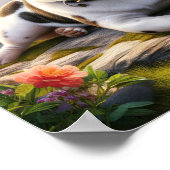 Charmante Franse Bulldog op het platteland Poster (Hoek)