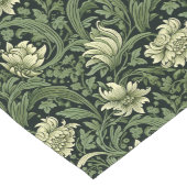 Charmante Franse groene provinciale elegantie Lange Tafelloper (Hoek)