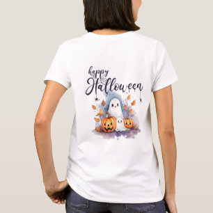 Charmante Geest Pompoen Spin Halloween T-shirt