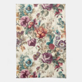 Charmante  geïnspireerde bloemen theedoek (Verticaal)