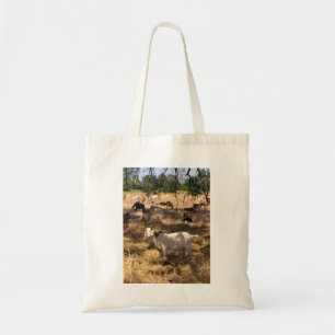 Charmante Geiten Boodschappentas – Rustieke Boerde Tote Bag