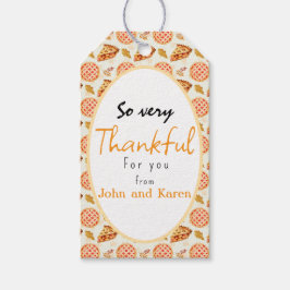 Charmante gepersonaliseerde bedank cadeau tag cadeaulabel