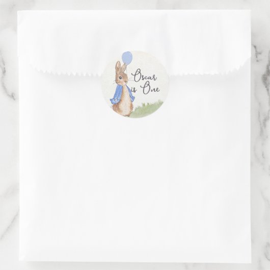 Charmante gepersonaliseerde Peter Rabbit Stickers (Tas)