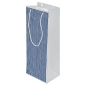 Charmante Gestreepte Wijn Gift Bag Wijn Cadeautas (Achterkant Gekanteld)