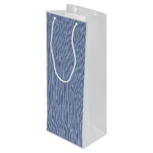 Charmante Gestreepte Wijn Gift Bag Wijn Cadeautas (Achterkant Gekanteld)