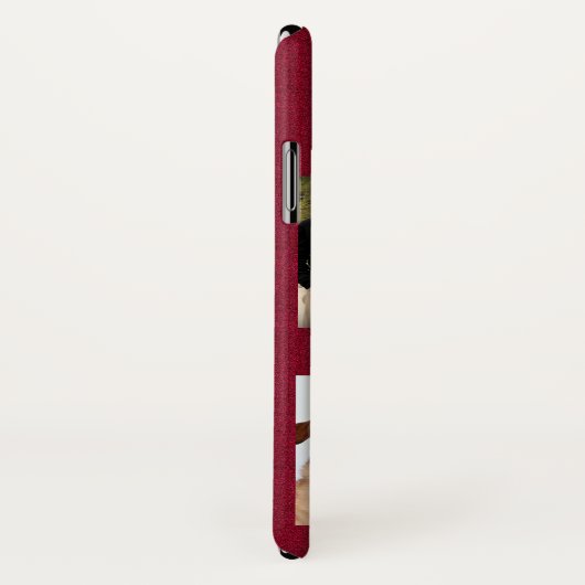 Charmante gezins- vakantiefoto- collage met monogr Case-Mate iPhone case (Achterkant / rechts)