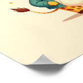 Charmante Giraffe Safari Kinder kamer kunst Poster (Hoek)