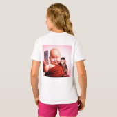 Charmante glimlach van mini monniken t-shirt (Achterkant volledig)