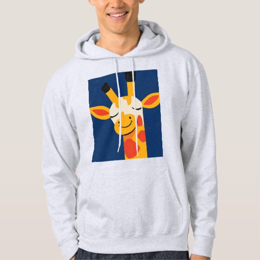 Charmante glimlachende Giraffe – speels vrolijk po Hoodie (Voorkant)