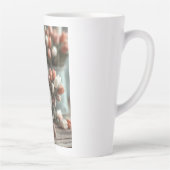 Charmante Gnome met een "Happy Moederdag"-teken Latte Mok (Rechts)