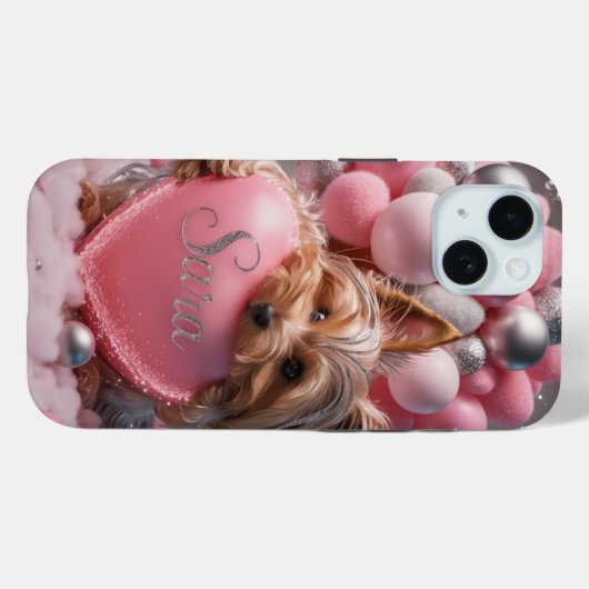 Charmante Golden Yorkshire Terrier Case-Mate iPhone Case (Achterkant (horizontaal))
