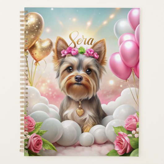 Charmante Golden Yorkshire Terrier Planner (Voorkant)