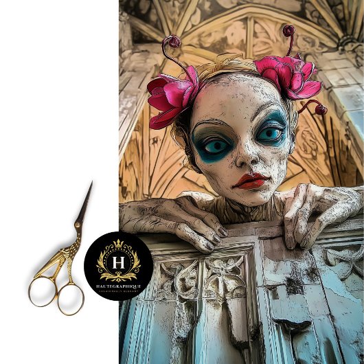 Charmante Gotische Gargoyle Decoupage Tissuepapier