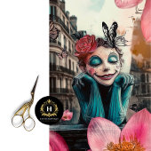 Charmante Gotische Parijs Gargoyle Decoupage Tissuepapier