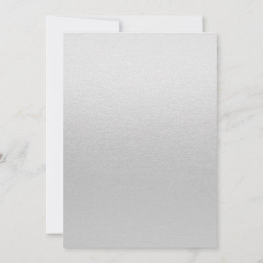 Charmante goud folie grunge grijze trouw uitnodigi kaart (Achterkant)