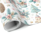 Charmante grillige kerst wrap cadeaupapier (Rol Hoek)