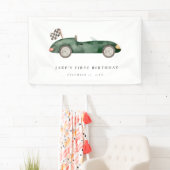 Charmante groene race auto banner (Insitu)