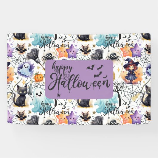 Charmante Halloween Banner (Horizontaal)