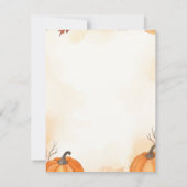 Charmante Halloween-feestuitnodiging met heks Kaart (Achterkant)