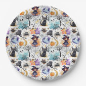 Charmante Halloween papier Borden Papieren Bordje (Voorkant)