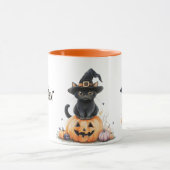 Charmante Halloween Party Witch, Pumpkins en Spook Mok (Midden)
