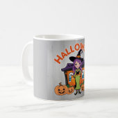 Charmante Halloween pompoen Mok Design (Voorkant links)